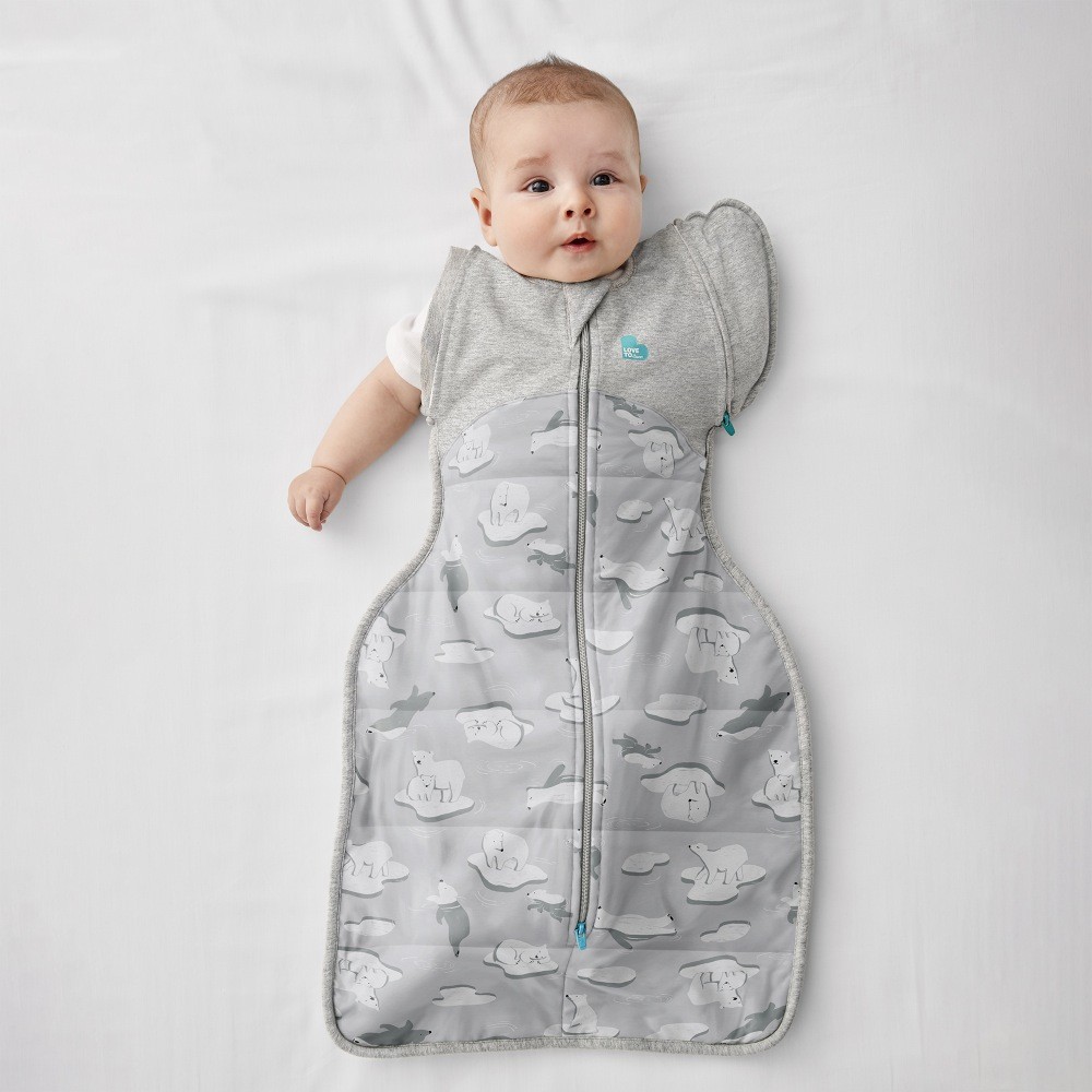 Love To Dream Swaddle Up Trans Bag 3.5 Tog South Pole Grey Large