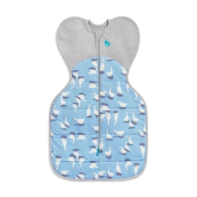 Love To Dream Swaddle Up Silly Goose 2.5 Tog Dusty Blue Newborn