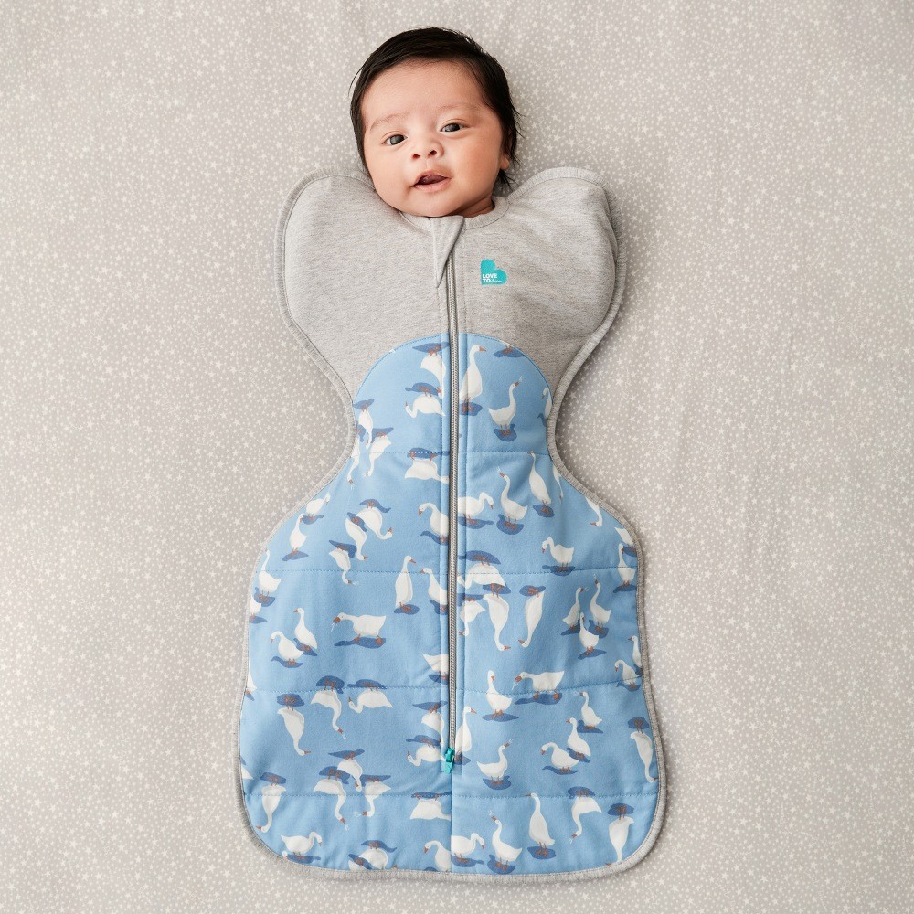 Love To Dream Swaddle Up Silly Goose 2.5 Tog Dusty Blue Medium