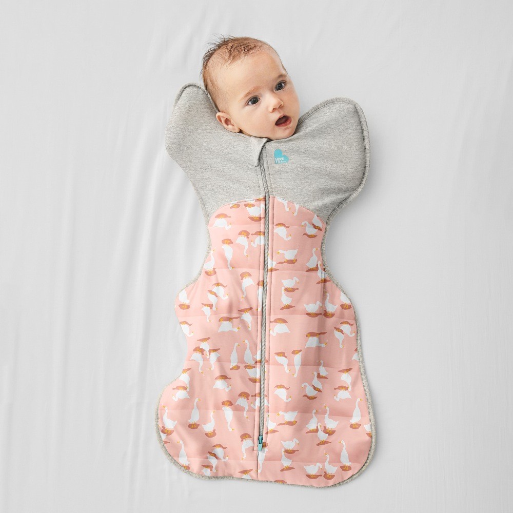 Love To Dream Swaddle Up Silly Goose 2.5 Tog Dusty Pink Newborn