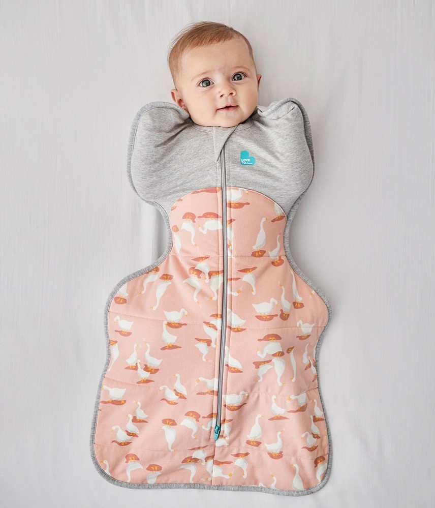 Love To Dream Swaddle Up Silly Goose 2.5 Tog Dusty Pink Small
