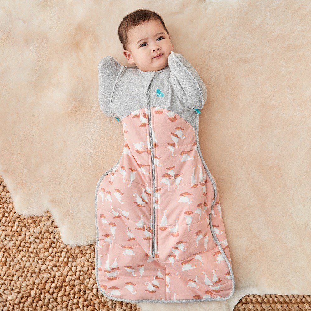 Love To Dream Swaddle Up Trans Bag Silly Goose 2.5 Tog Dusty Pink