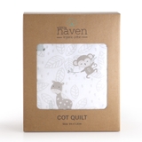 Little Haven Organic Cot Quilt Jungle image 1