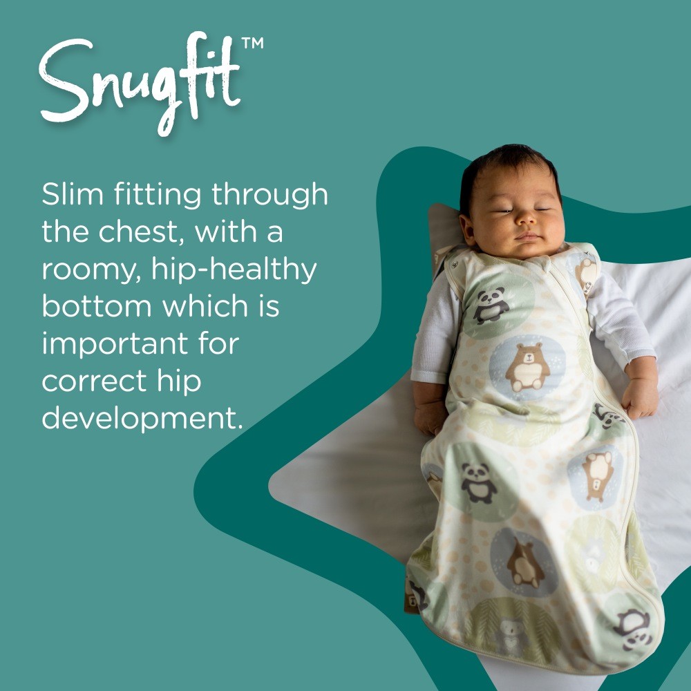 Tommee Tippee Grobag Swaddle 2.5 Tog Sky Grey Marle 03 Months