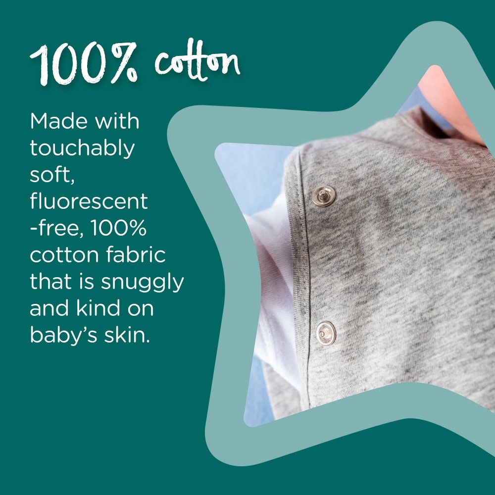 Tommee Tippee Grobag Swaddle 2.5 Tog Sky Grey Marle 36 Months