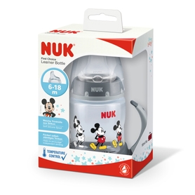 Nuk First Choice+ Mickey Learner Bottle with Temperature Control 6-18Months 150ml Assorted