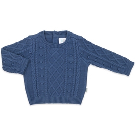 Bilbi Enchanted Forest Knit Pullover Navy