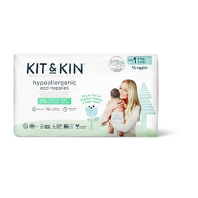Kit & Kin Newborn Nappy - Size 1 - 40 Pack