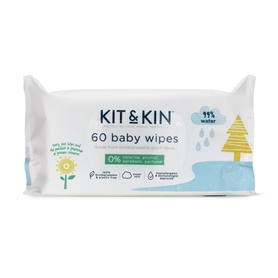 Kit & Kin Baby Wipes - Fragrance Free - 60 Pack