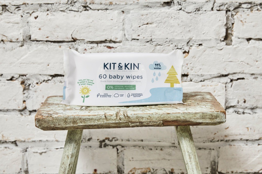 Kit & Kin Baby Wipes Fragrance Free 60 Pack Wipes Baby Bunting NZ
