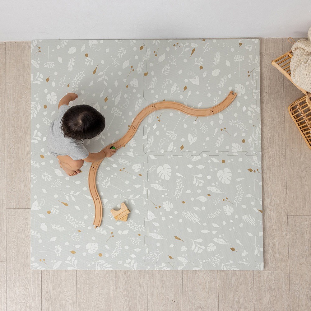 Nido Nido Foam Mats Metallic Garden 6 Piece Set Mats Baby Bunting AU