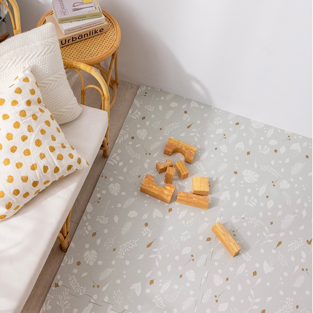 Nido Nido Foam Mats Metallic Garden 6 Piece Set Mats Baby Bunting AU