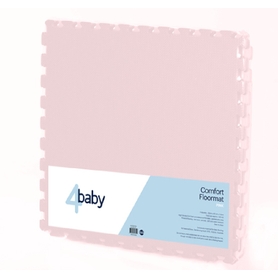 4Baby Foam Mats Baby Pink 4 Piece Set