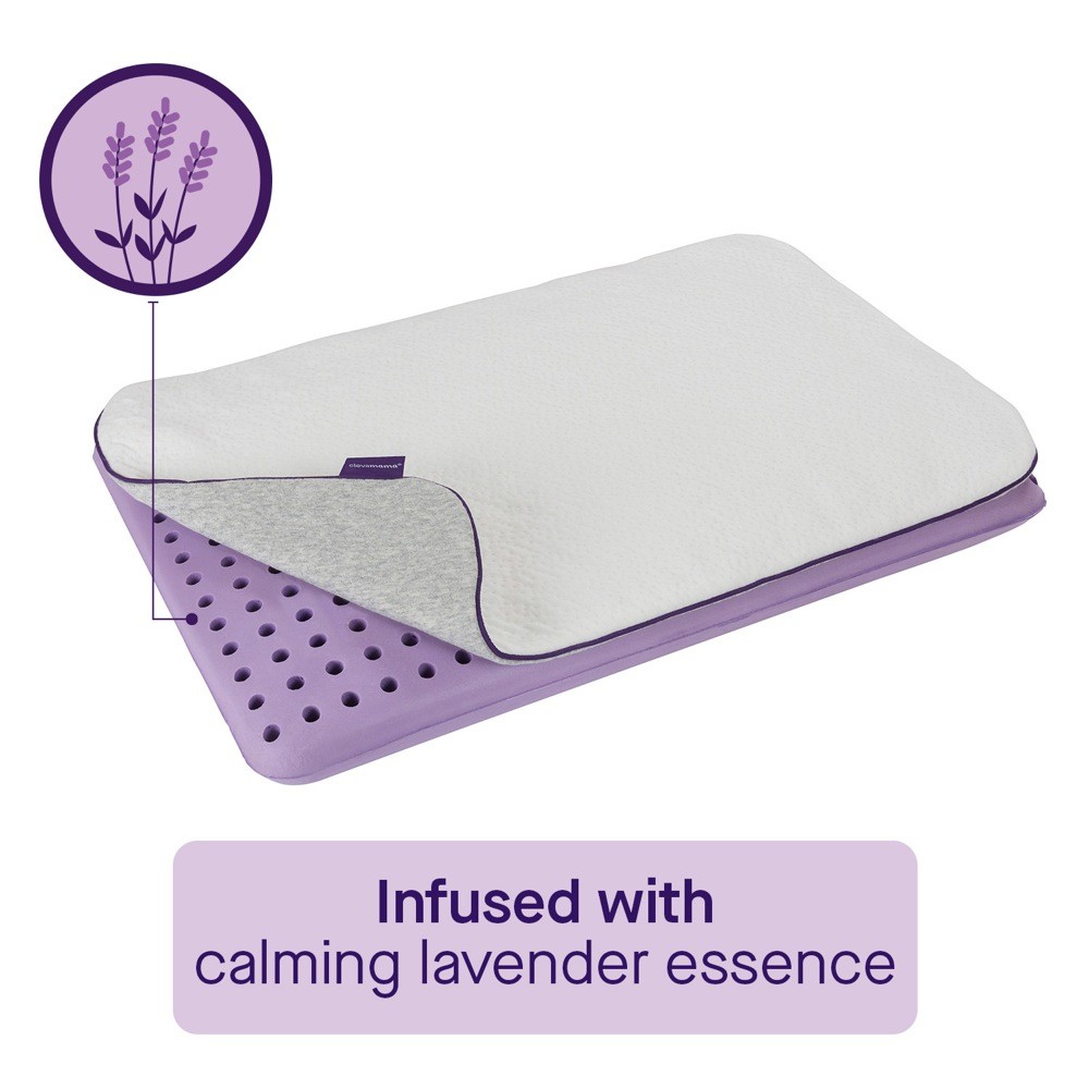 Clevamama Junior Pillow Lavendar Infused White Online Only Selected