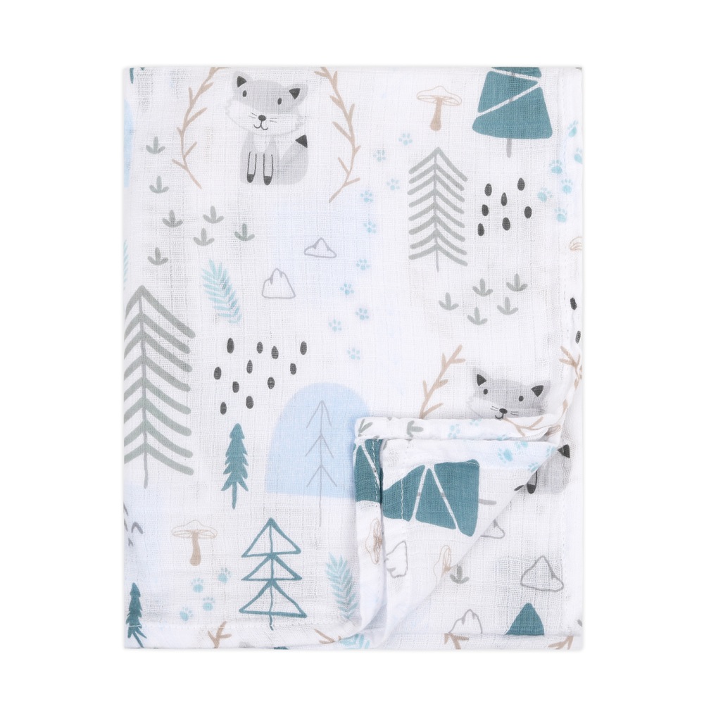 The Peanut Shell In The Woods Muslin Wrap | Nursery Collections | Baby Bunting AU