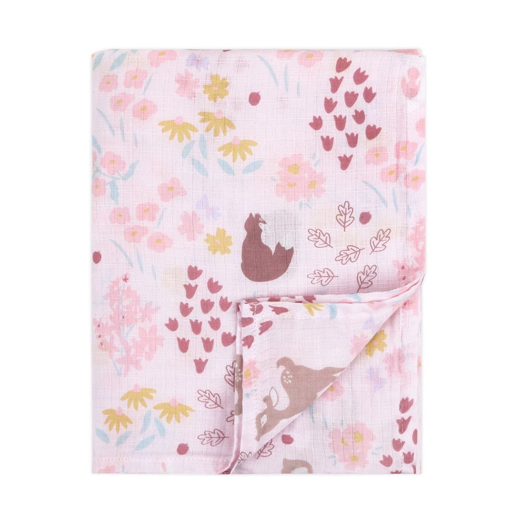 The Peanut Shell Woodland Whimsy Muslin Wrap