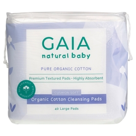 Gaia Baby Organic Cotton Cleansing Pads 40 Pack