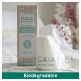 Gaia Baby Biodegradable Disposable Nappy Bags 50 Pack image 1