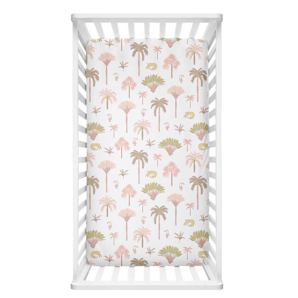 Lolli Living Tropical Cot Fitted Sheet | Nursery Collections | Baby Bunting AU