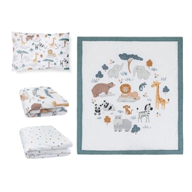 Lolli Living Day At The Zoo 4 Piece Nursery Set