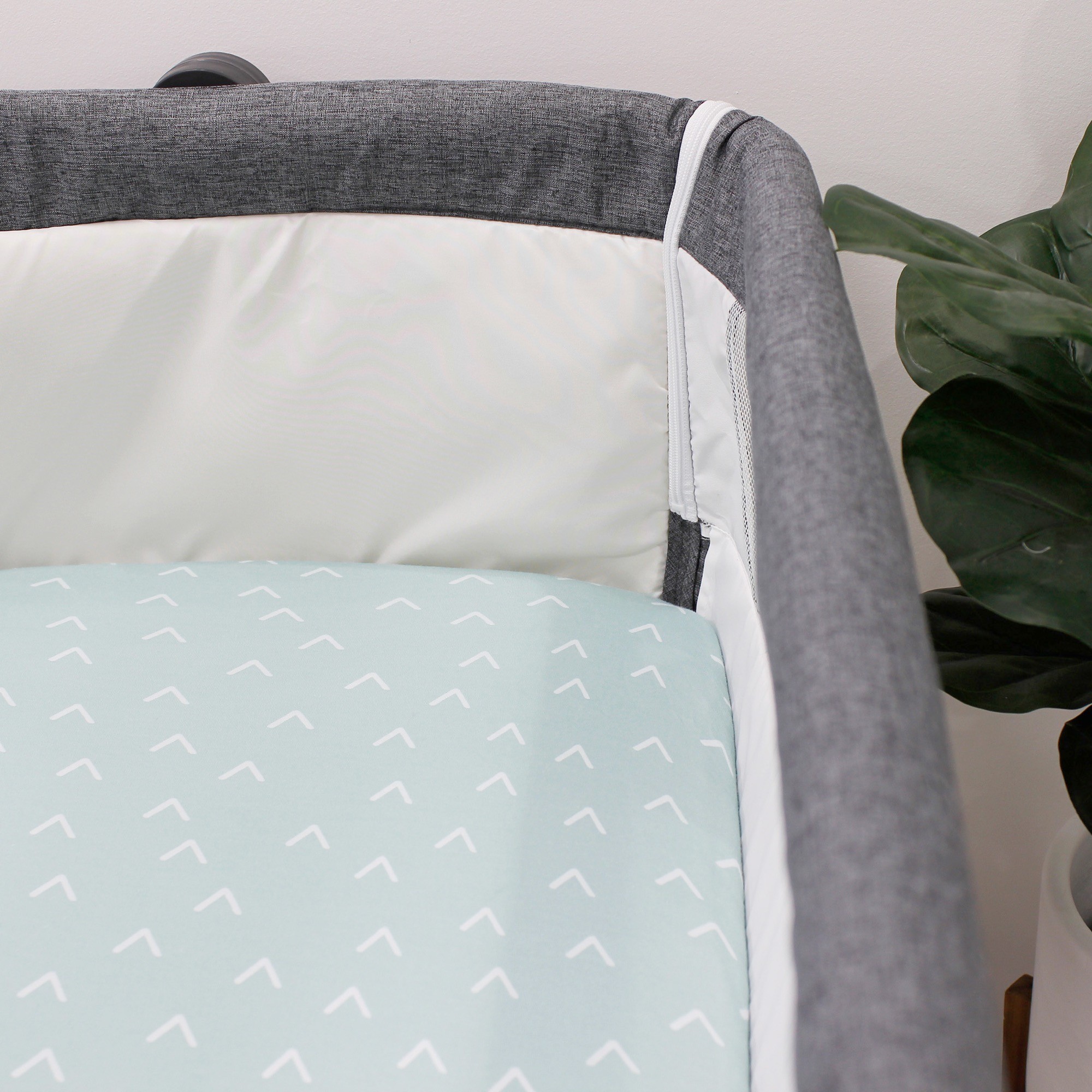 Bubba Blue Nordic CoSleeper Fitted Sheet 2 Pack Sky/Mint Baby Bunting AU