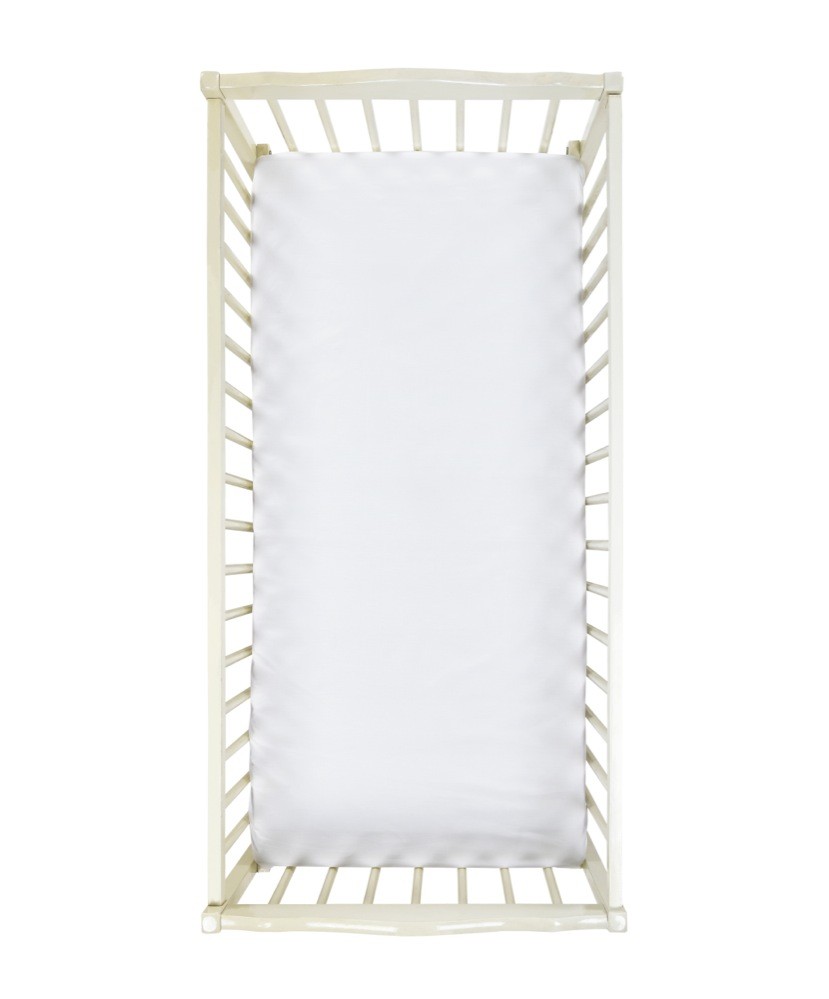 Bilbi Organic Cotton Cot Fitted Sheet White | Baby Bunting AU