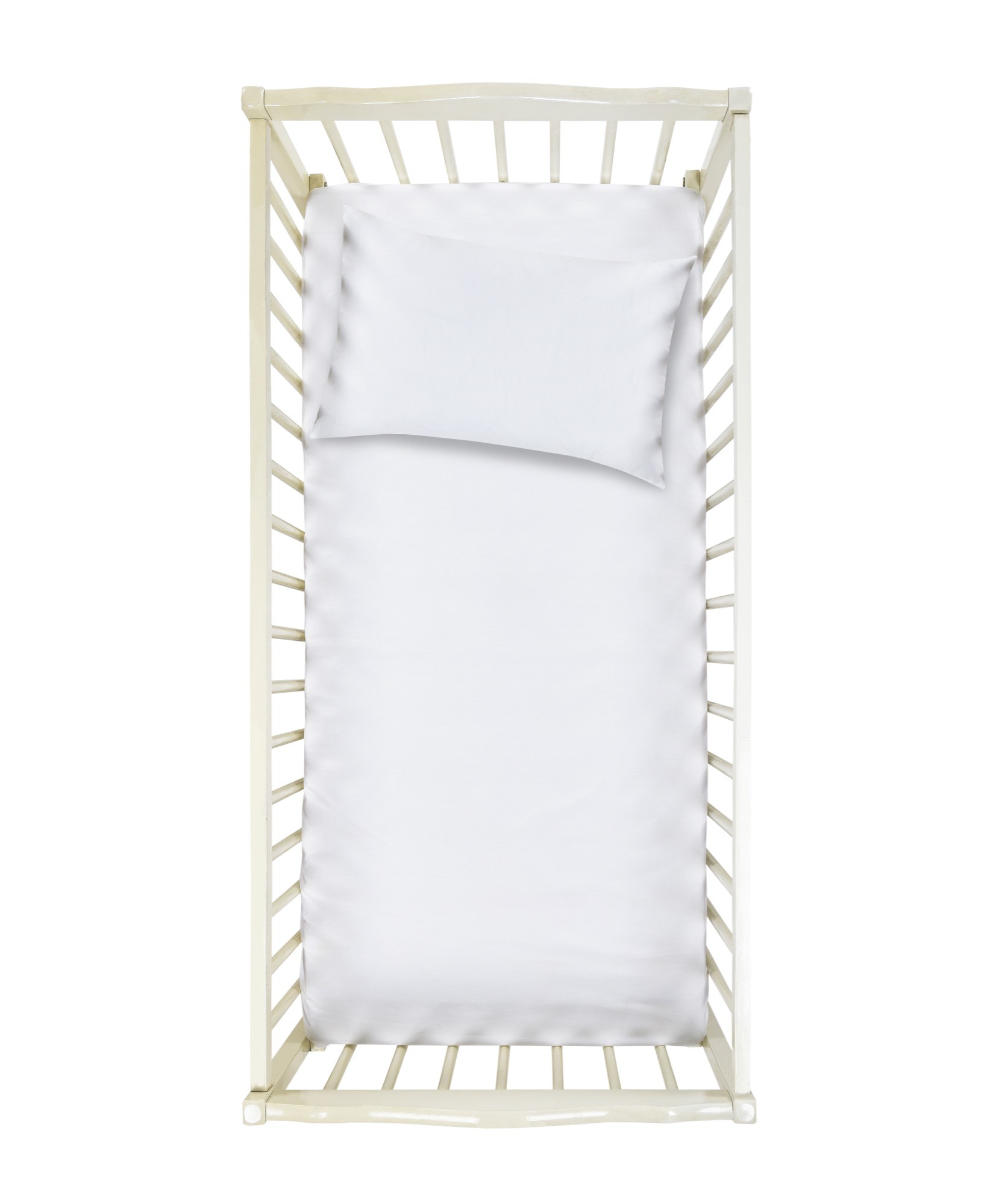 Bilbi Organic Cotton Cot Fitted Sheet White Baby Bunting AU