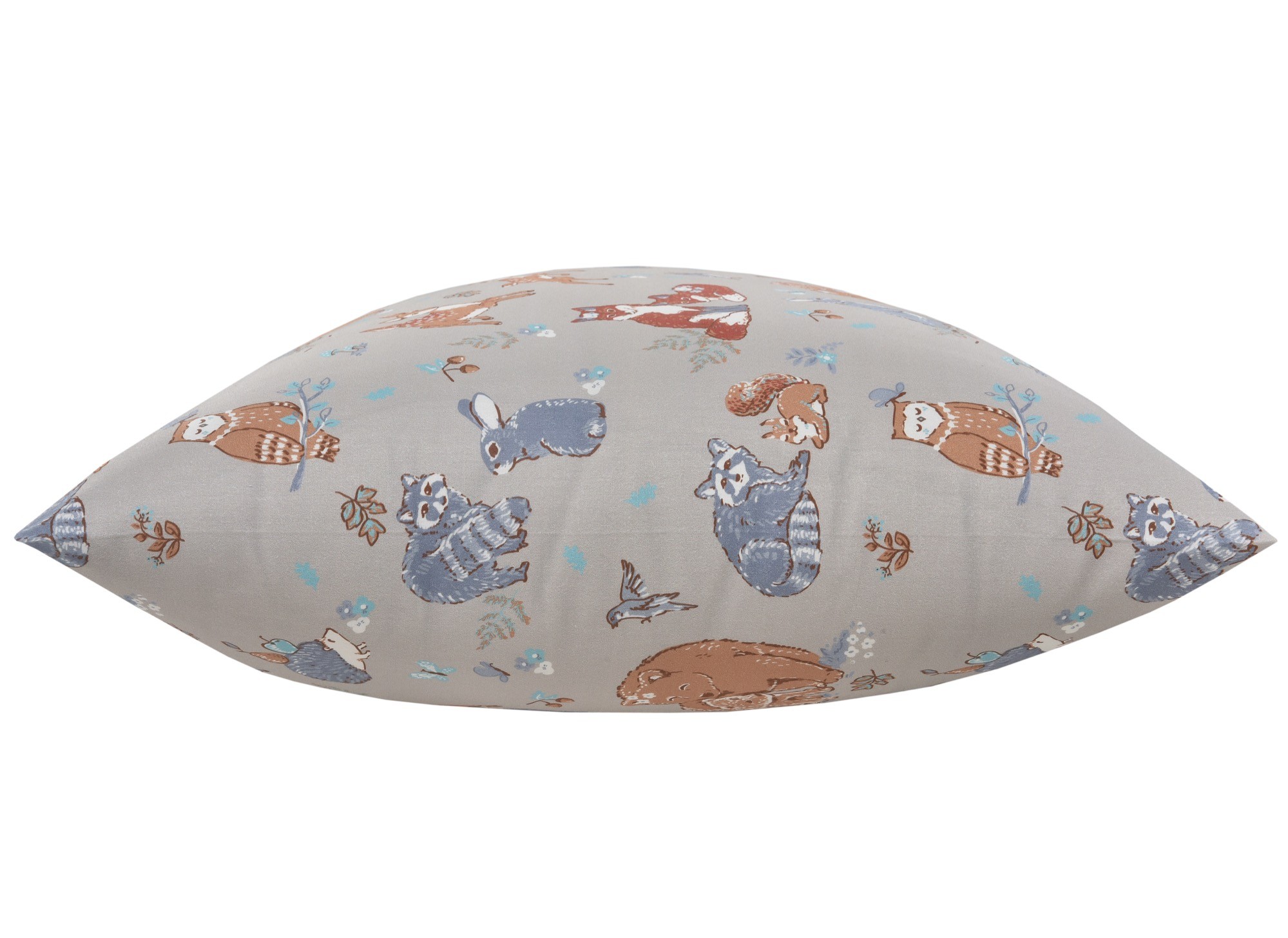 Bilbi Organic Cotton Pillowcase Forest Friends Stone Pillow Cases