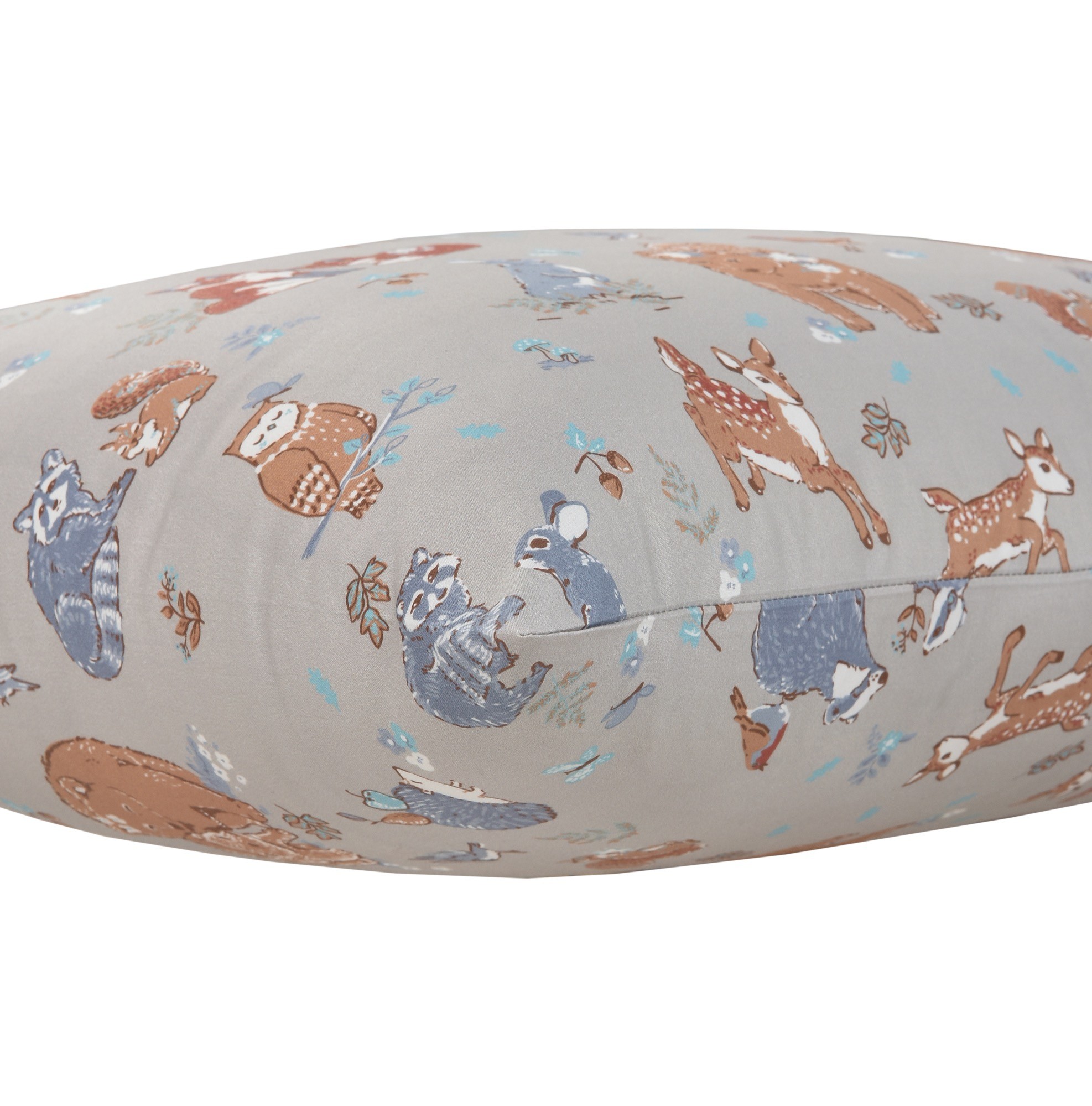 Bilbi Organic Cotton Pillowcase Forest Friends Stone Pillow Cases