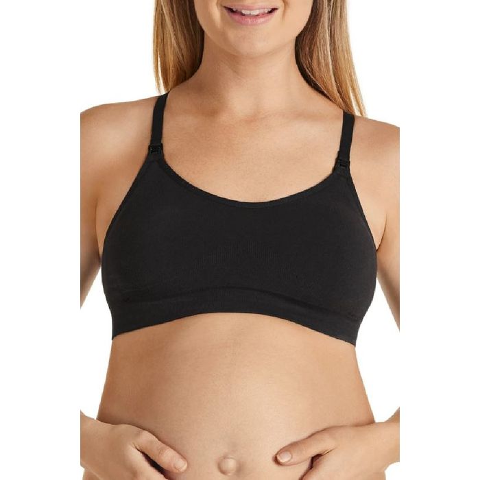 Bonds Maternity Nursing Breastfeeding Pregnancy Bumps Seamfree Crop Bra Grey