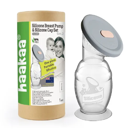 Haakaa Silicone Breast Pump & Cap- 150ML