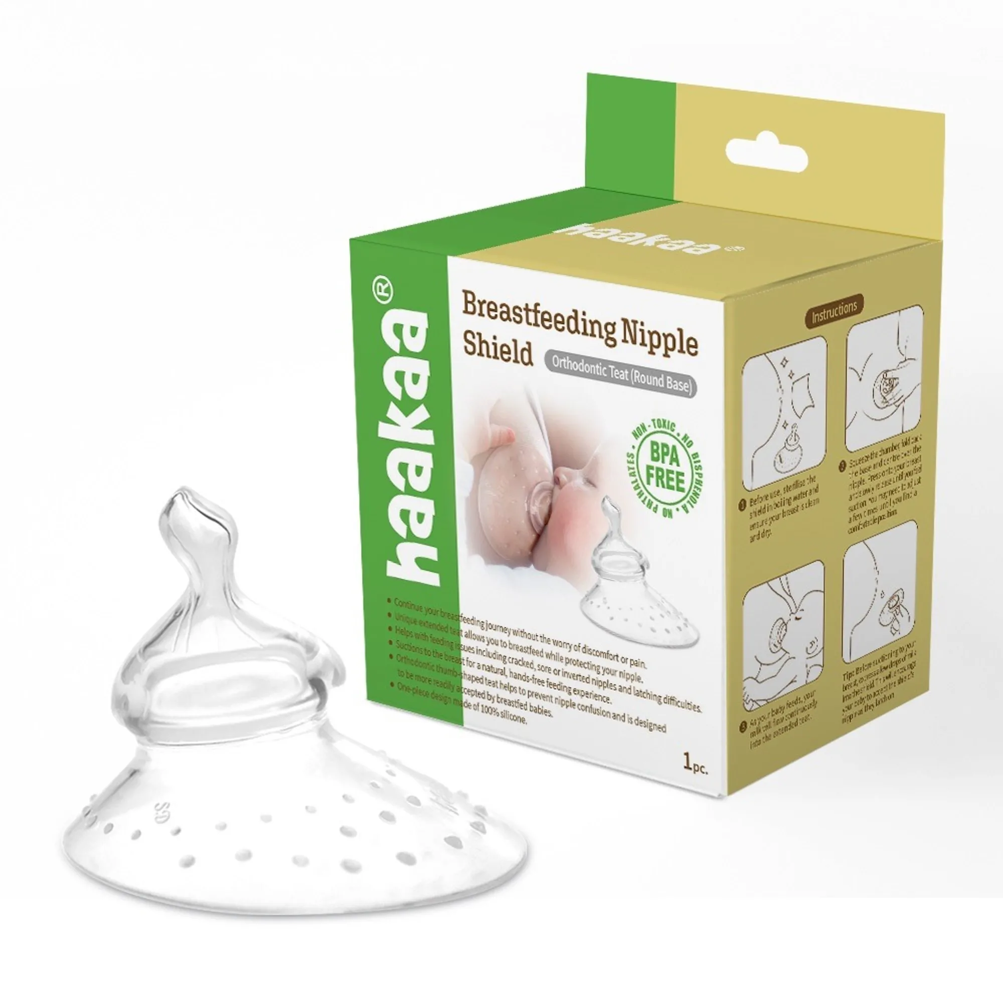 Haakaa Nipple Shield Round Shape | Baby Bunting NZ