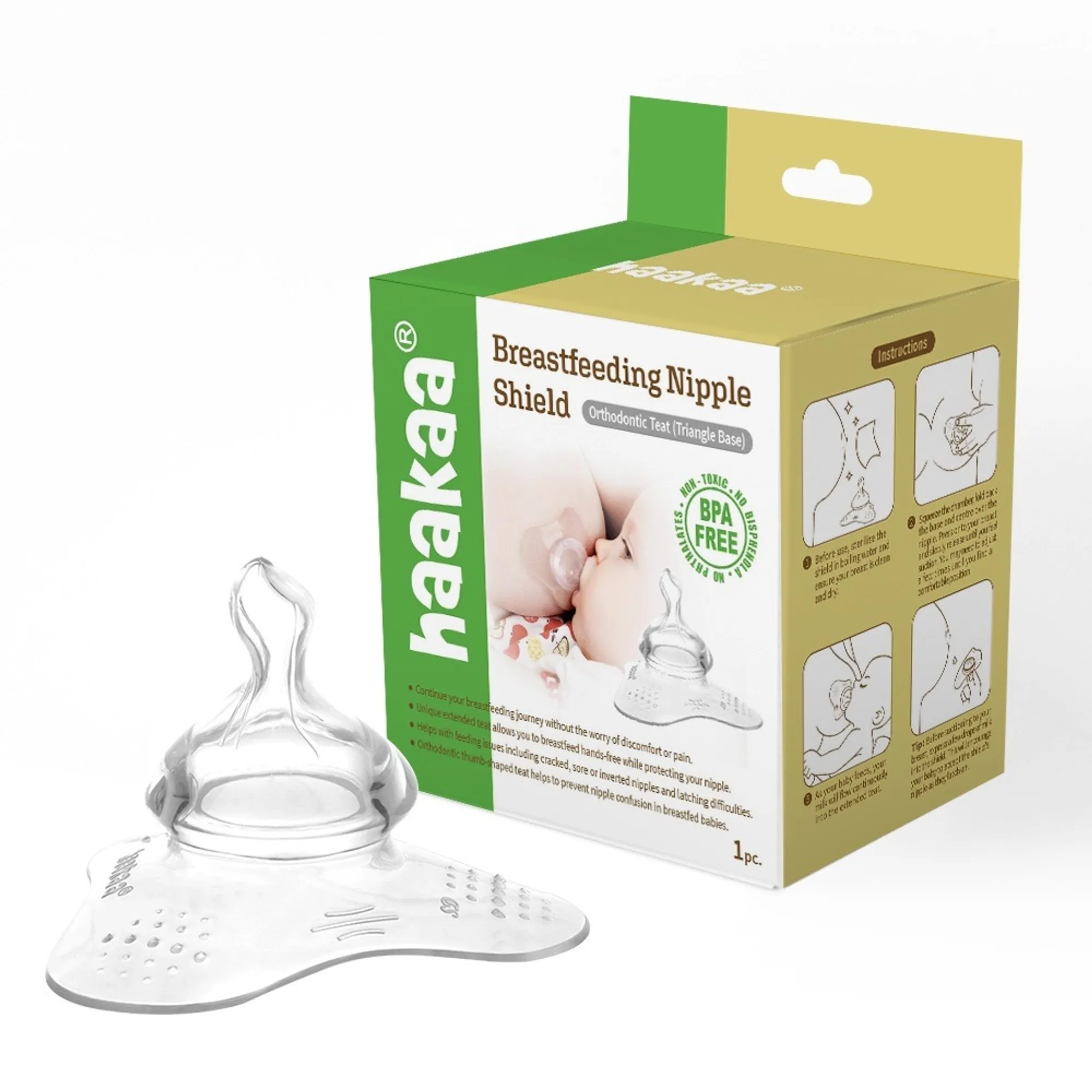 Haakaa Nipple Shield- Orthodontic Triangle