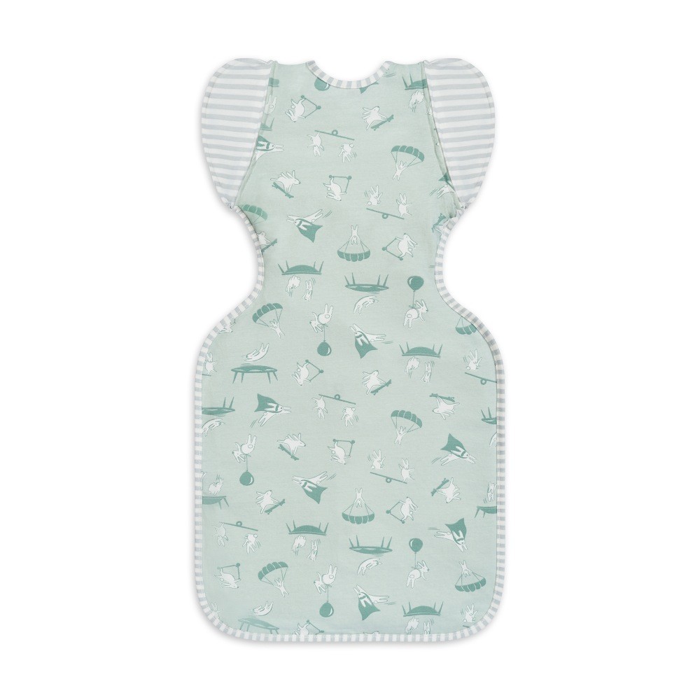 Love To Dream Swaddle Up Lite Trans Bag 0.2 Tog Daredevil Bunny Olive