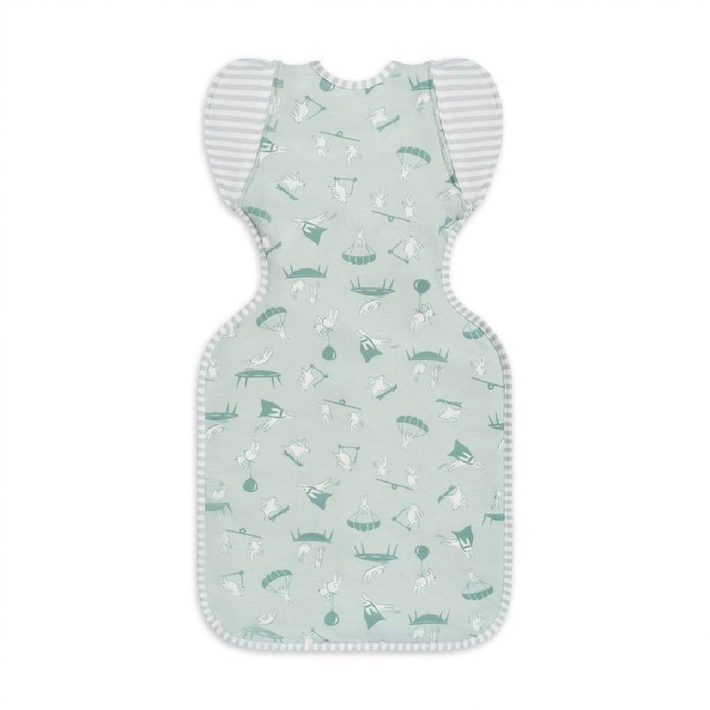 Love To Dream Swaddle Up Lite Trans Bag 0.2 Tog Daredevil Bunny Olive