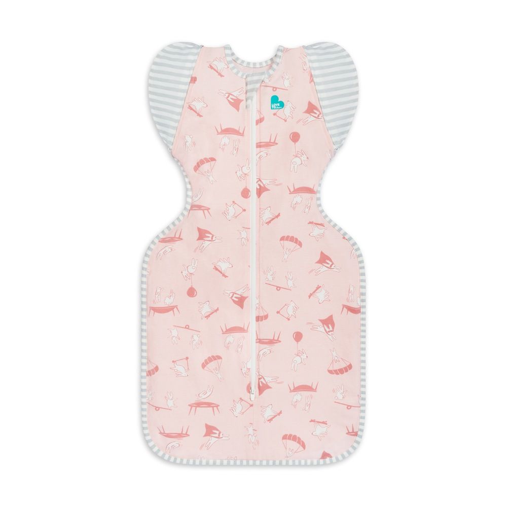 Love To Dream Swaddle Up Lite Trans Bag 0.2 Tog Daredevil Bunny Pink