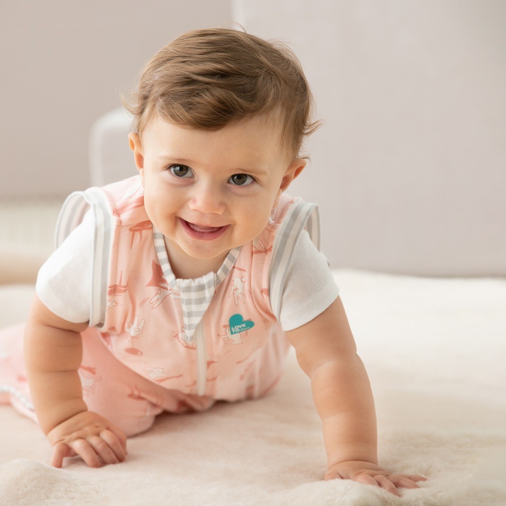 Love To Dream Swaddle Up Lite Trans Bag 0.2 Tog Daredevil Bunny Pink