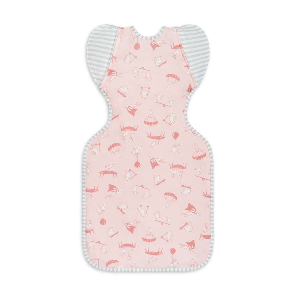 Love To Dream Swaddle Up Lite Trans Bag 0.2 Tog Daredevil Bunny Pink
