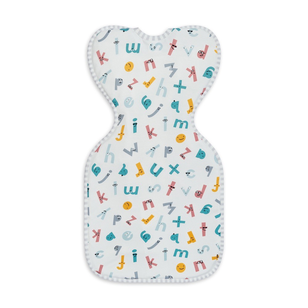 Love To Dream Swaddle Up Ecovera Original 1.0 Tog Alphabet Soup White ...