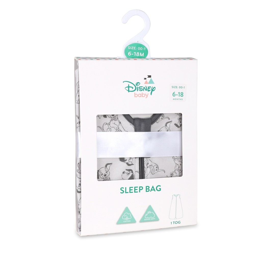 Disney Sleeping Bag 1.0 Tog 101 Dalmatians 618 Months Baby Bunting AU