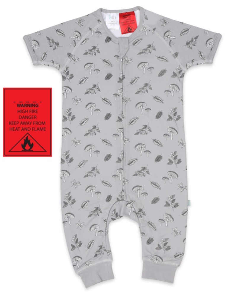 Bilbi Sleep Suit Bamboo 1.0 Tog Mushroom 612 Months Bedding & linen