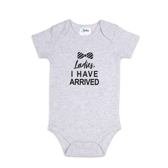 4baby Slogan Short Sleeve Bodysuit Ladies I Have Arrived
