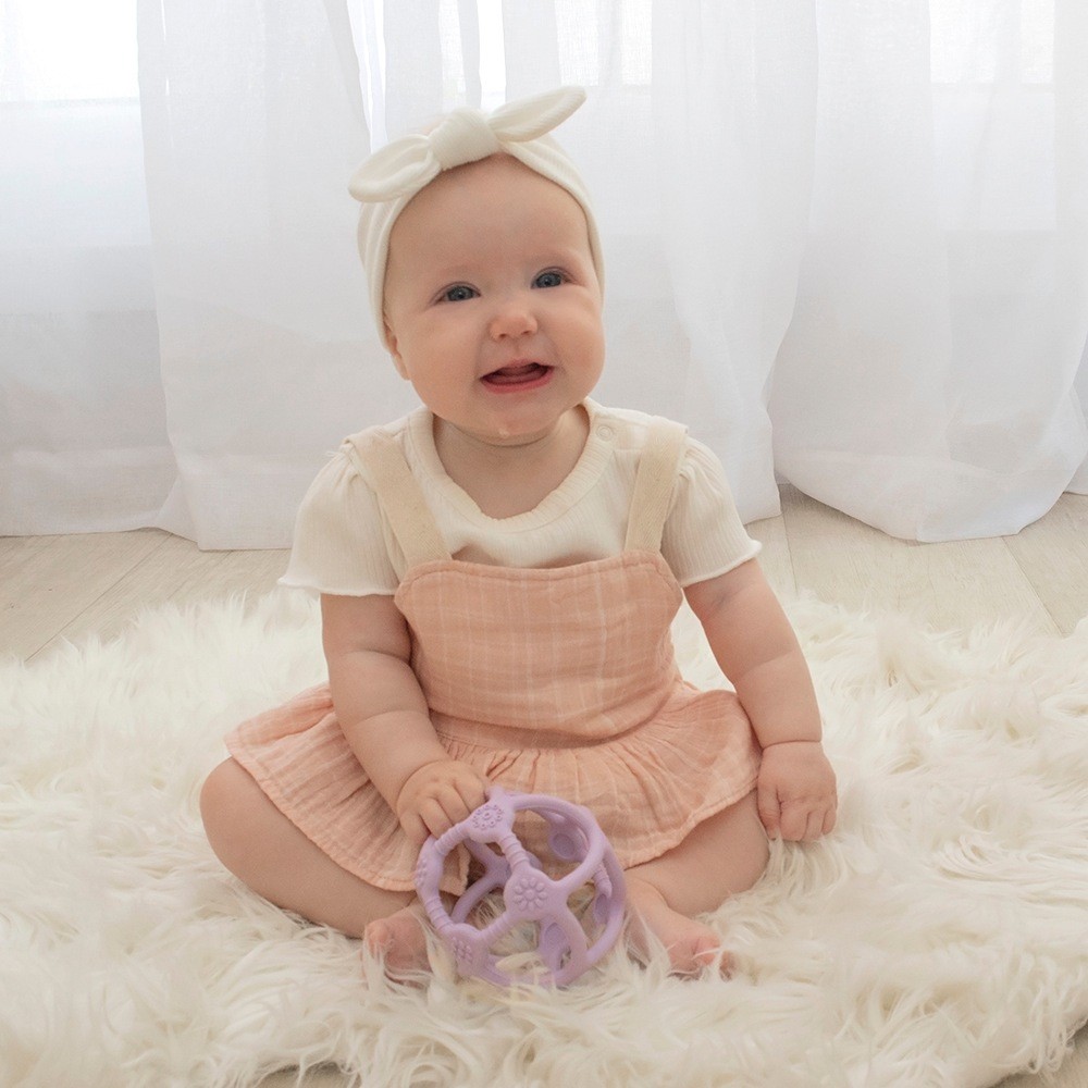 Playground Silicone Teething Ball Lilac Interactive Toys Baby