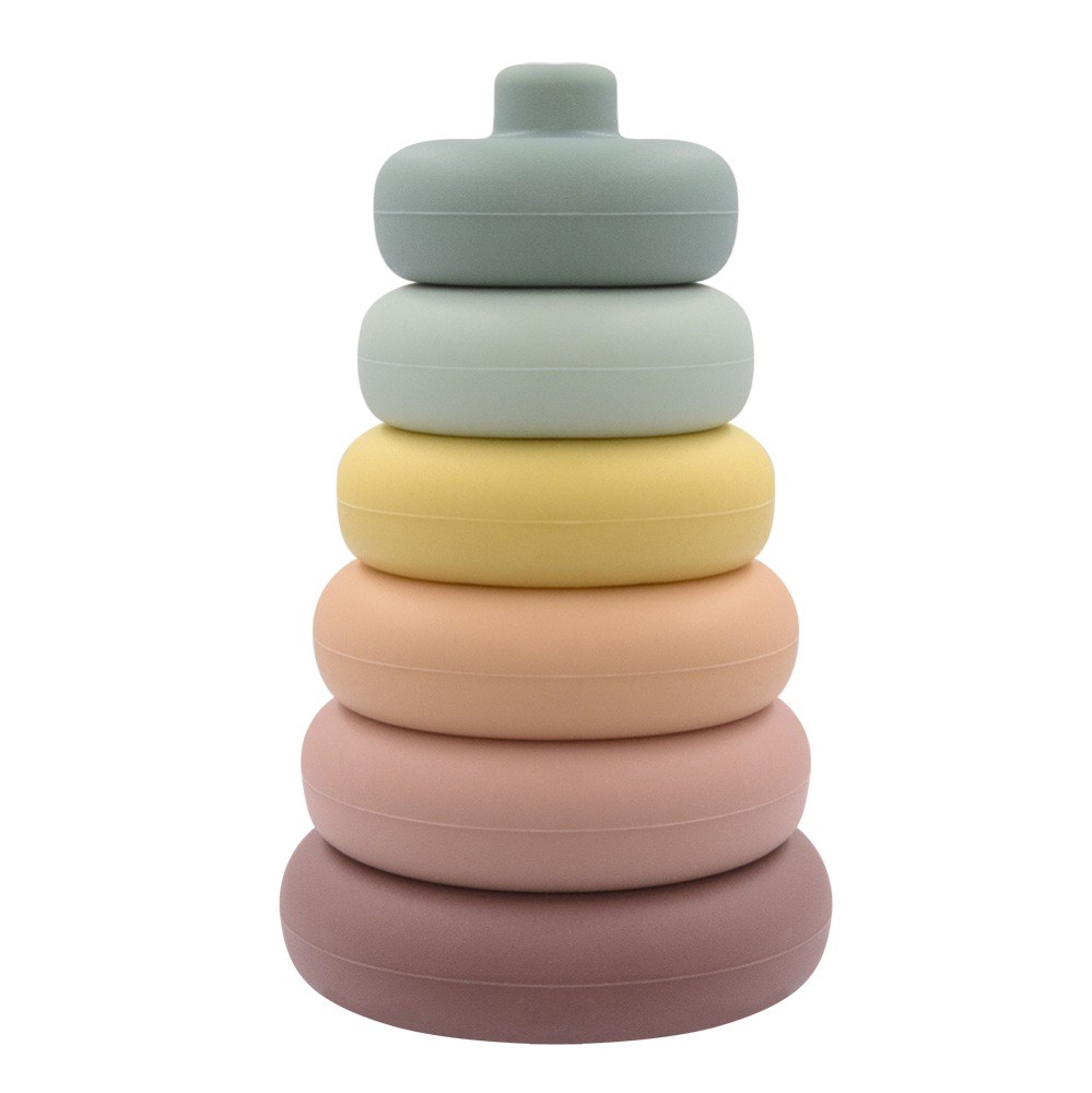 Silicone stacking store rings