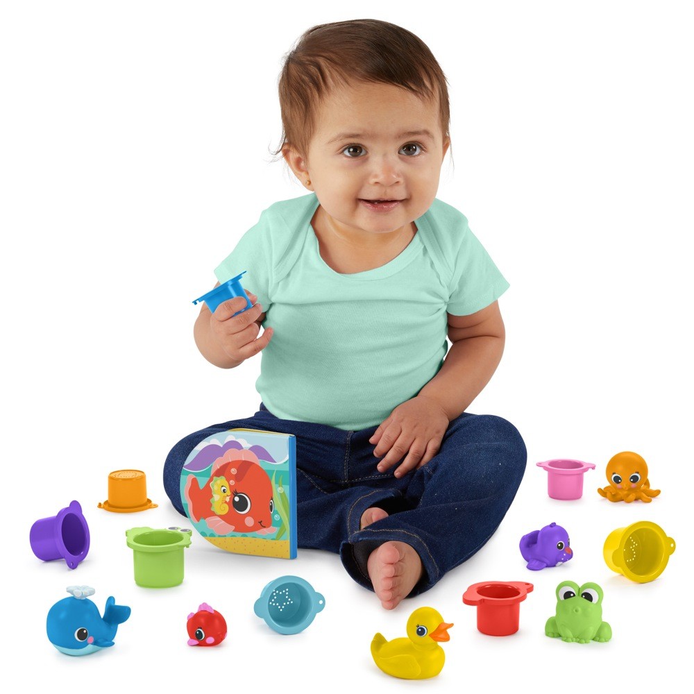 Bright Starts Splash Splash Baby Bath Set Interactive Toys Baby