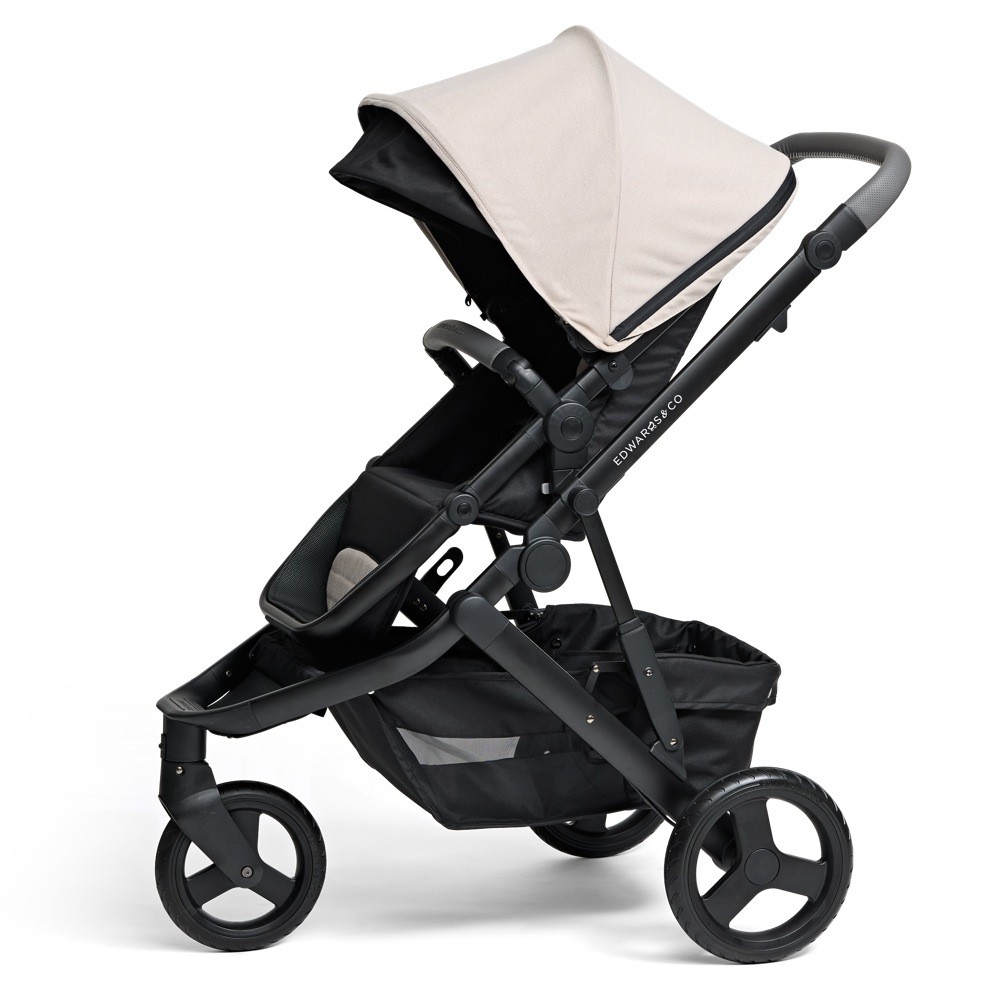 Edwards & Co Oscar M2- Sand | 3 Wheel Prams | Baby Bunting AU