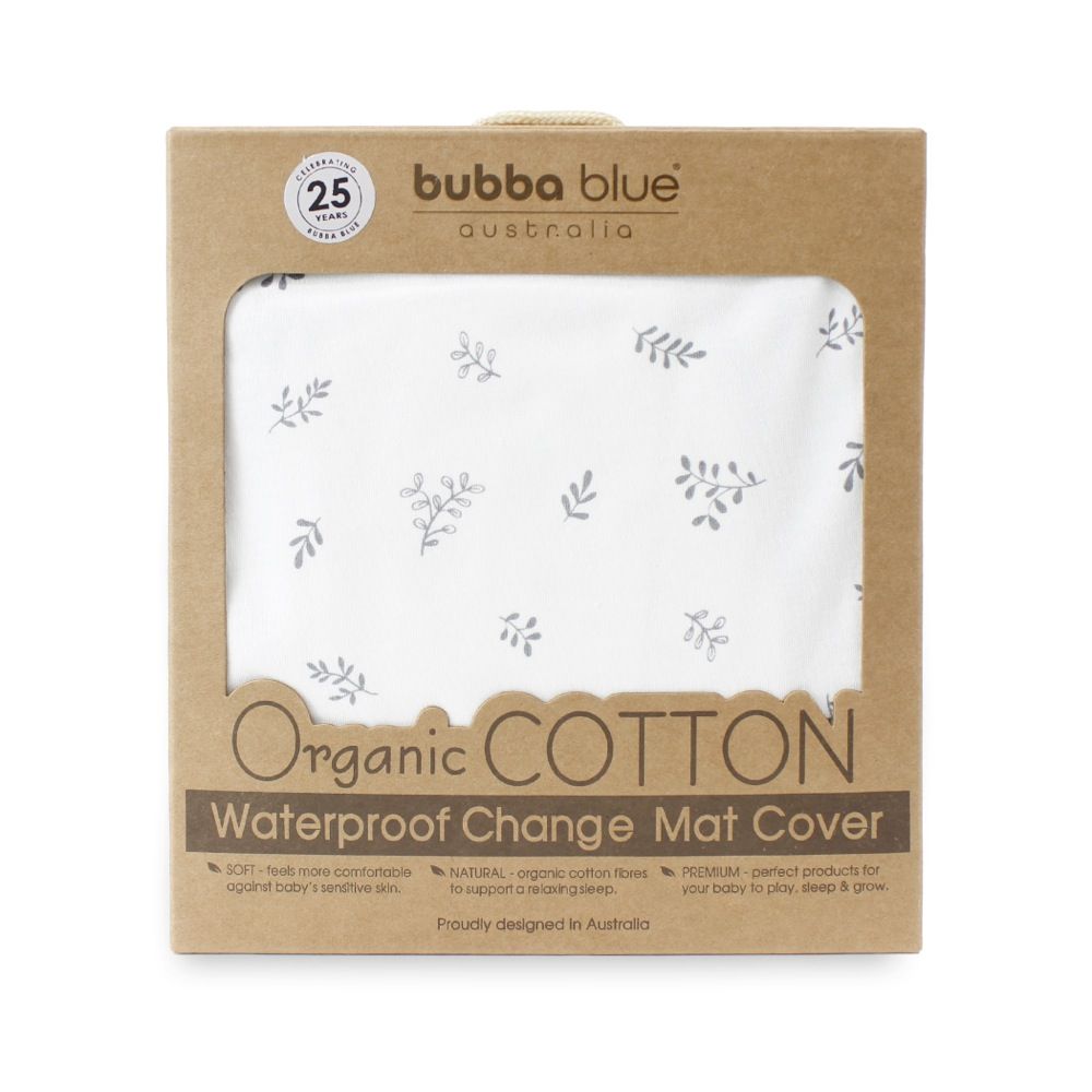 Bubba Blue Organic Change Pad Cover White Baby Bunting AU