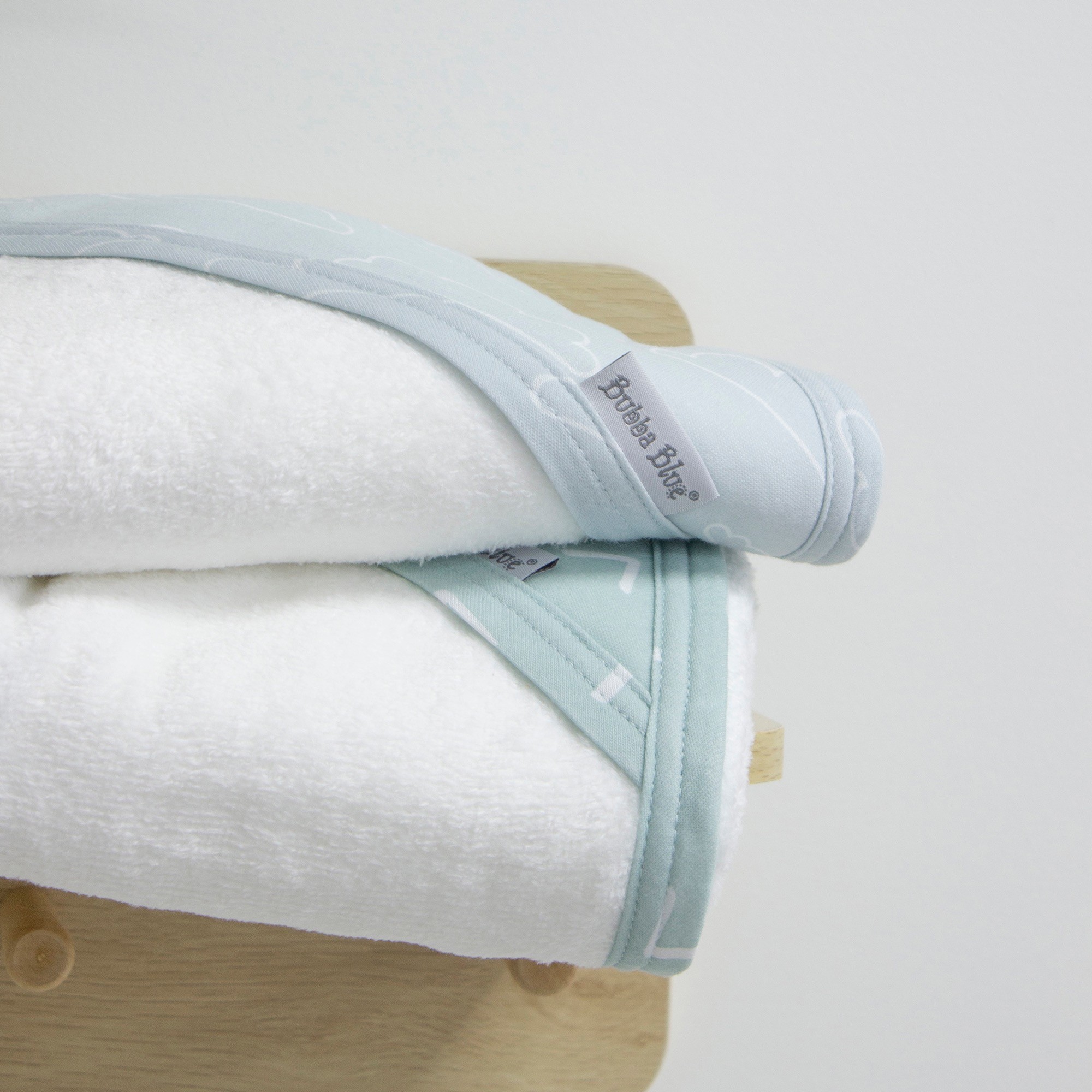 Bubba Blue Nordic 2 Pack Hooded Towel Sky/Mint newborn Baby Bunting AU