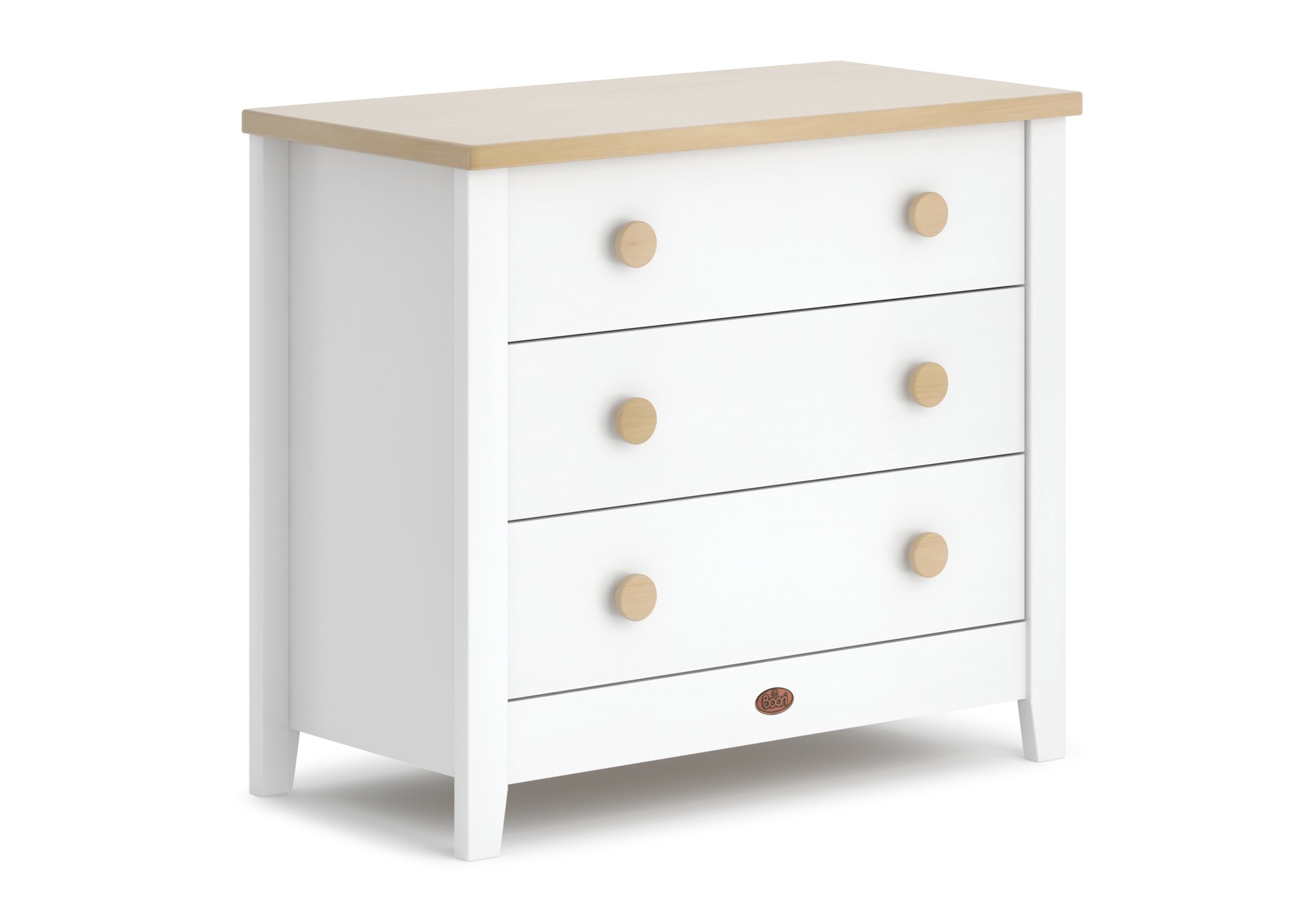 Boori 3 Drawer Chest/ Changer Barley White/Almond Drawers Baby