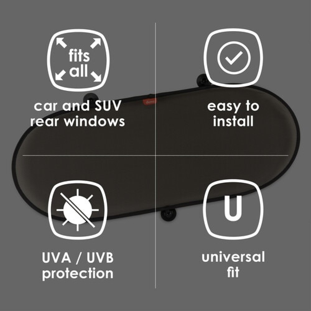 Diono Sun Stop Black Mirrors & Shades Baby Bunting NZ
